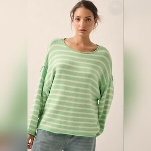 Promesa Mint Green Striped Sweater